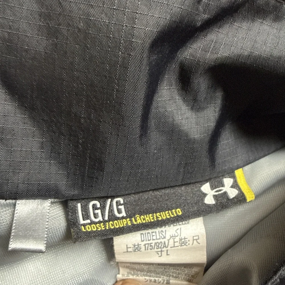 Men's‎ Under Armor Jacket Storm 3 Waterproof Windbreaker Black Large
